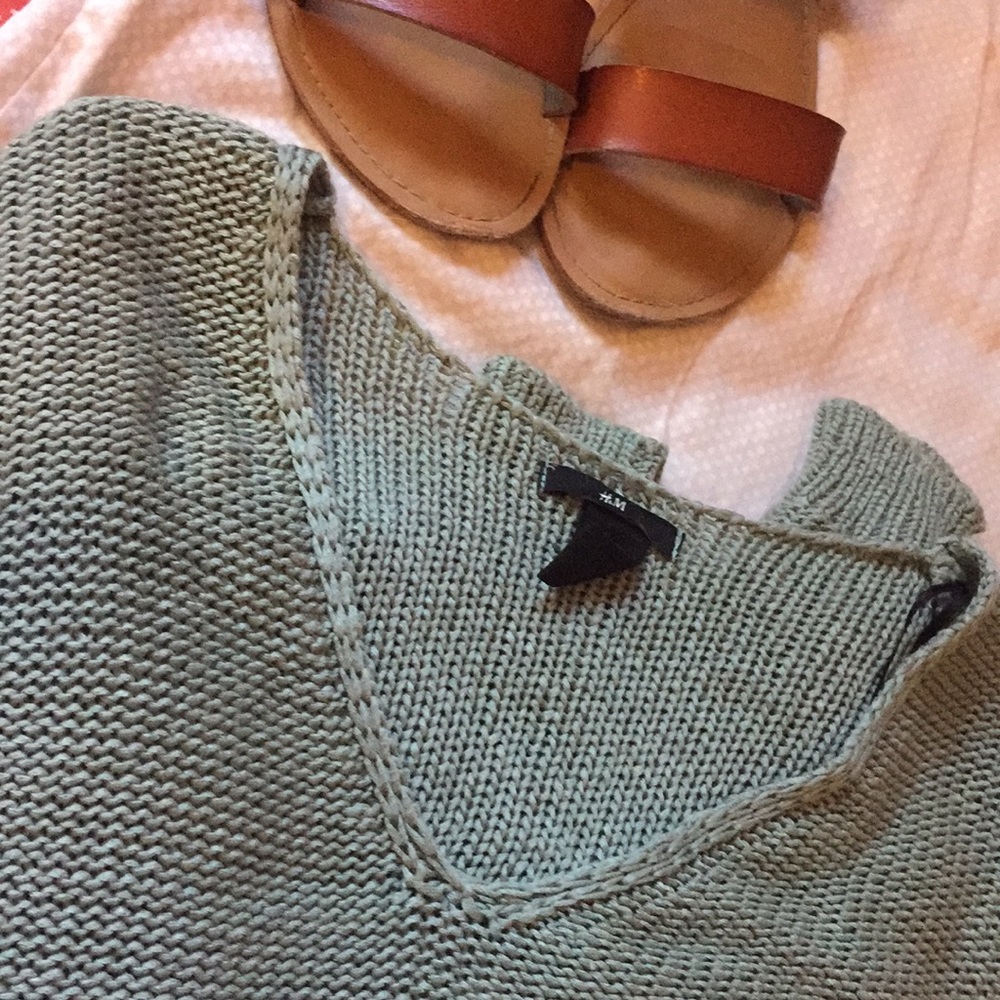 H&M muted turquoise/teal sweater!